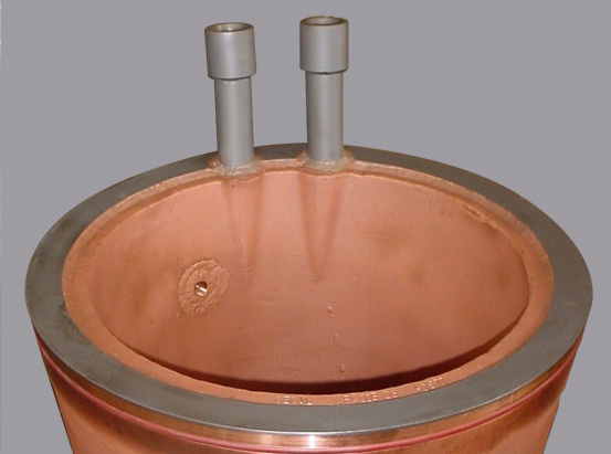 Tuyere cooler with steel ring that can be welded to the furnace shell