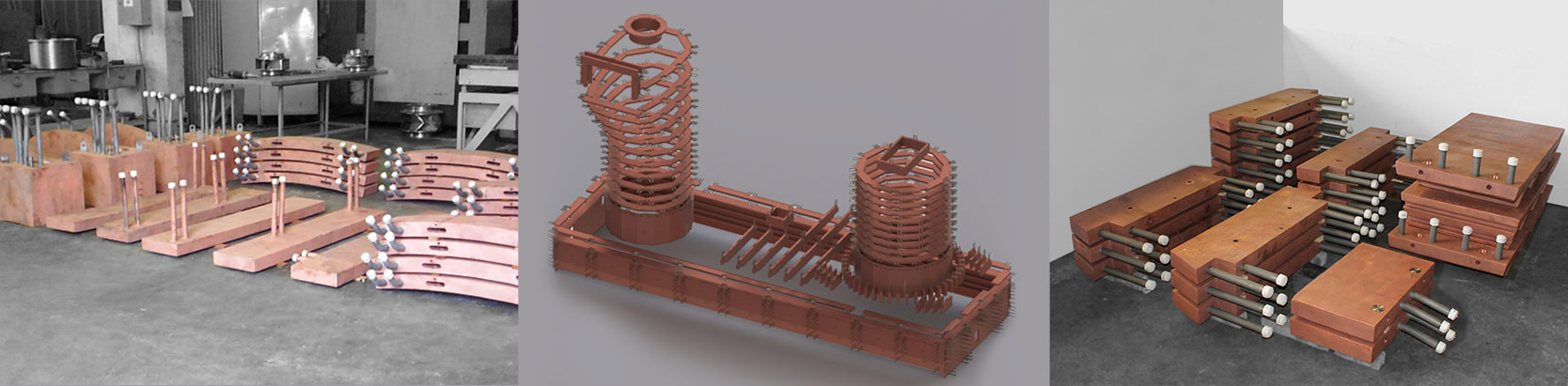 Assembly of copper cooled elements in Flash Furnaces. Cecal knows the design, function, and operational conditions of each item. Cecal can assist the clients with cooler design optimization.