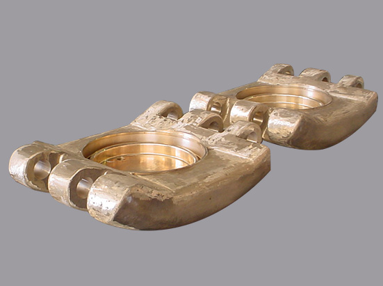 Pressure crown segment, aluminum bronze.